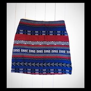 Woven high waist skirt